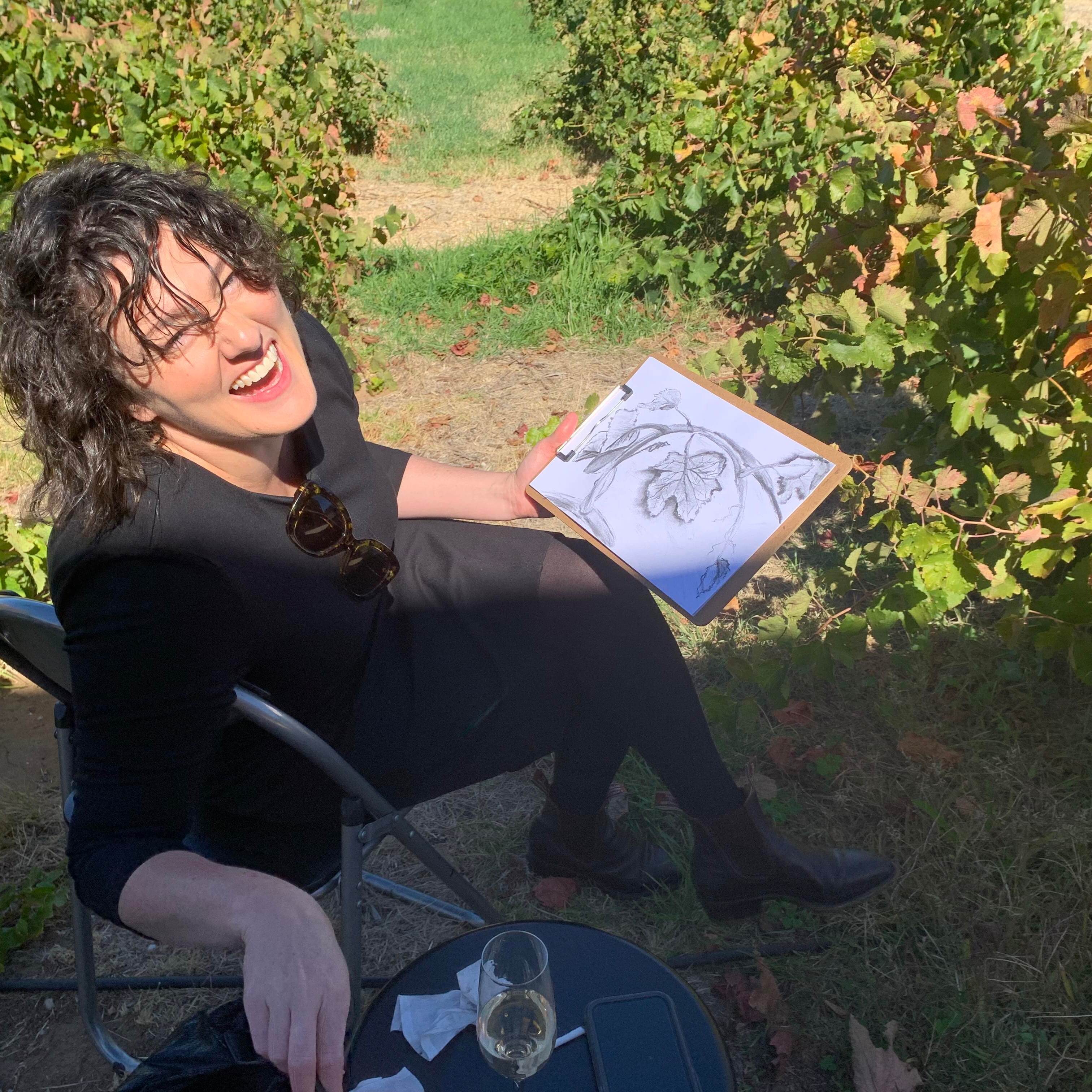 St Hugo Charcoal Drawing