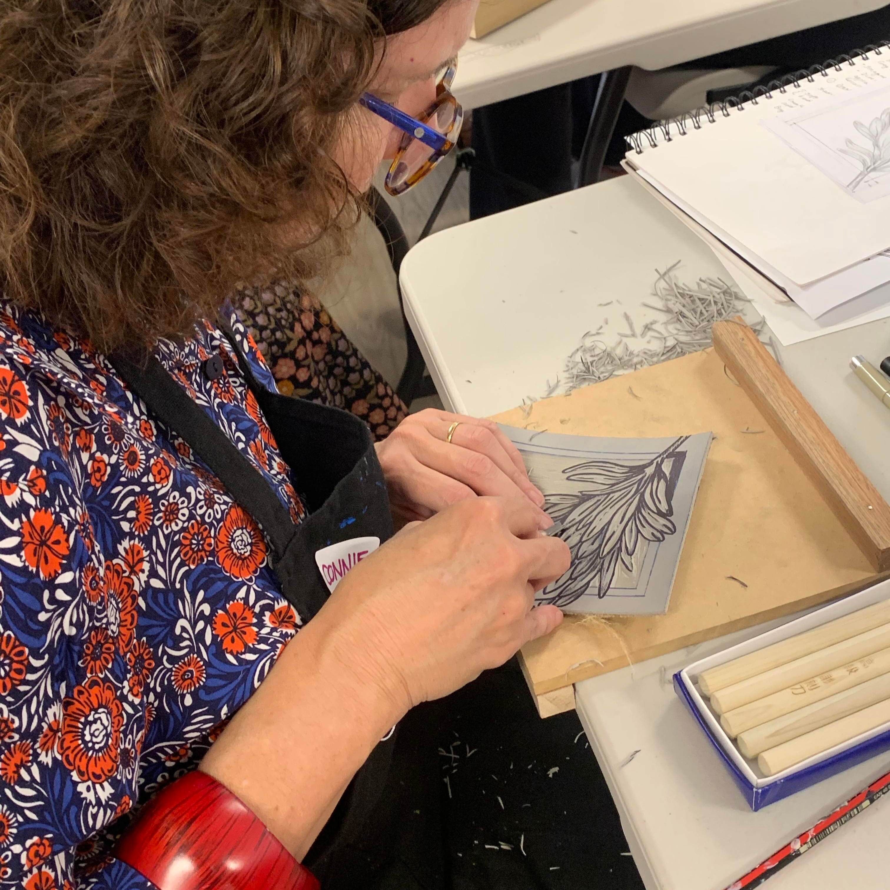 Linoprinting workshop 2