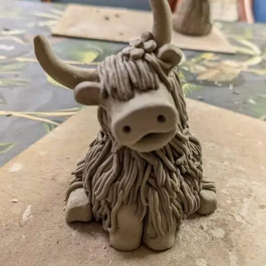 Clay Highland Cow