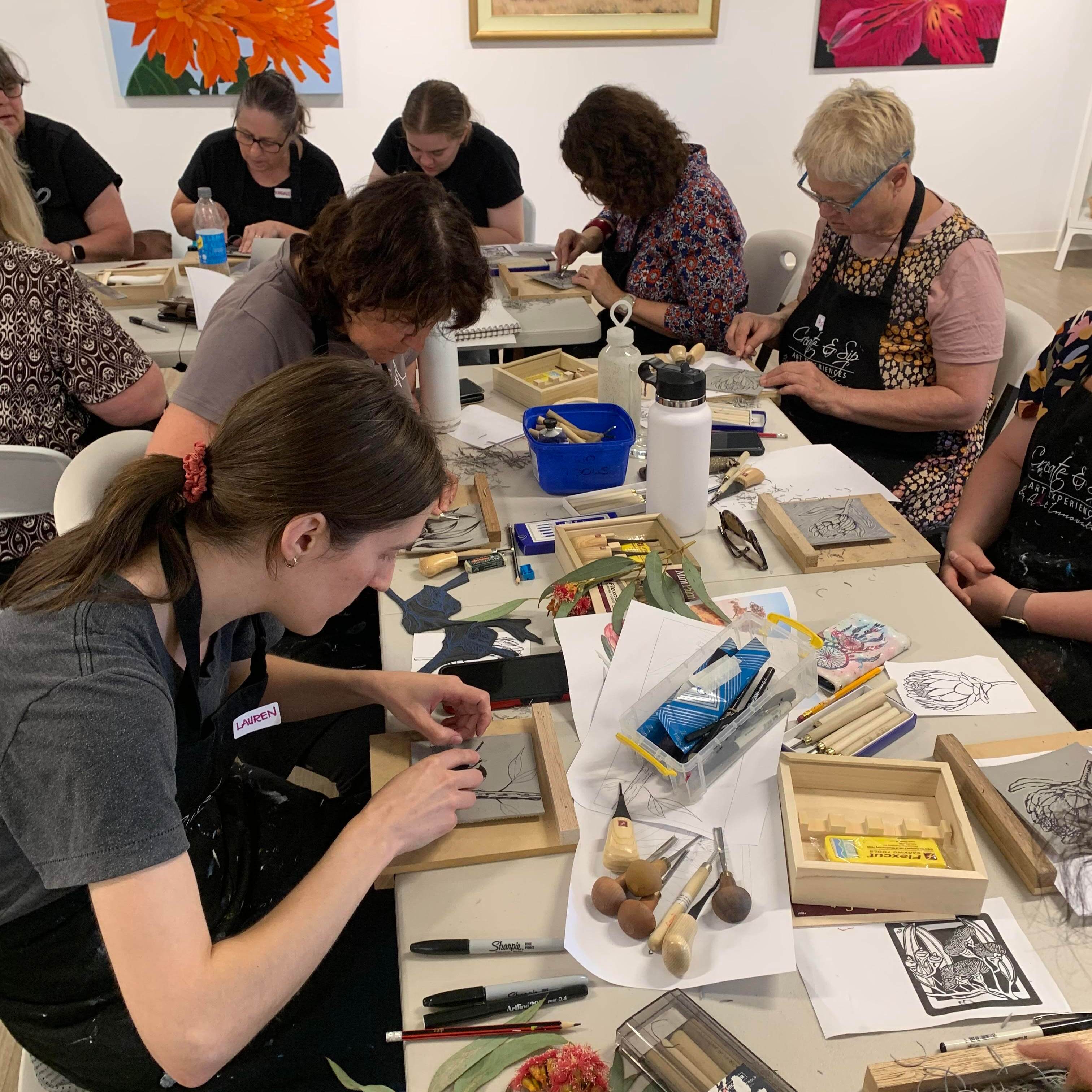 Linoprinting workshop 4