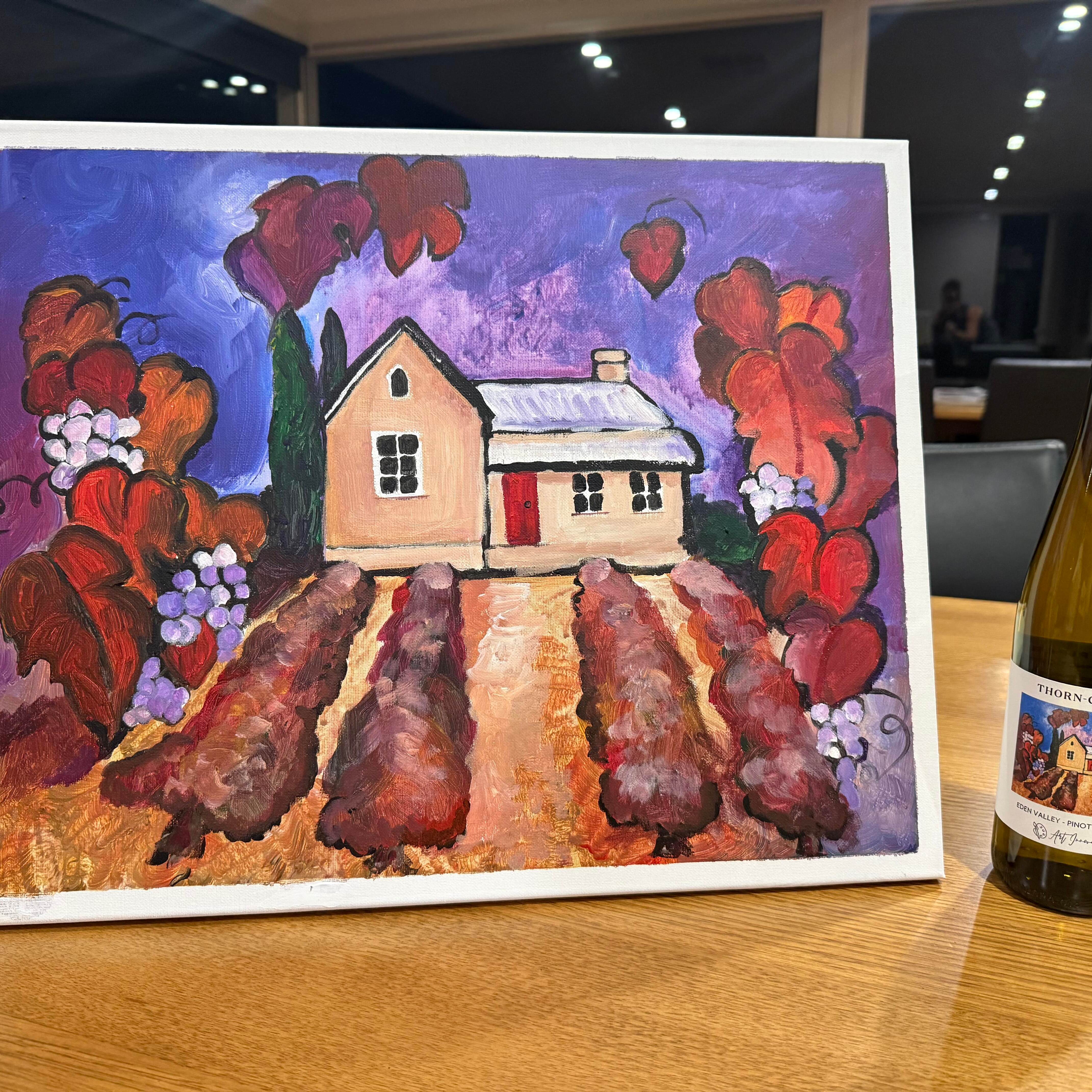 Wine Label Barossa scene Thorn Clarke