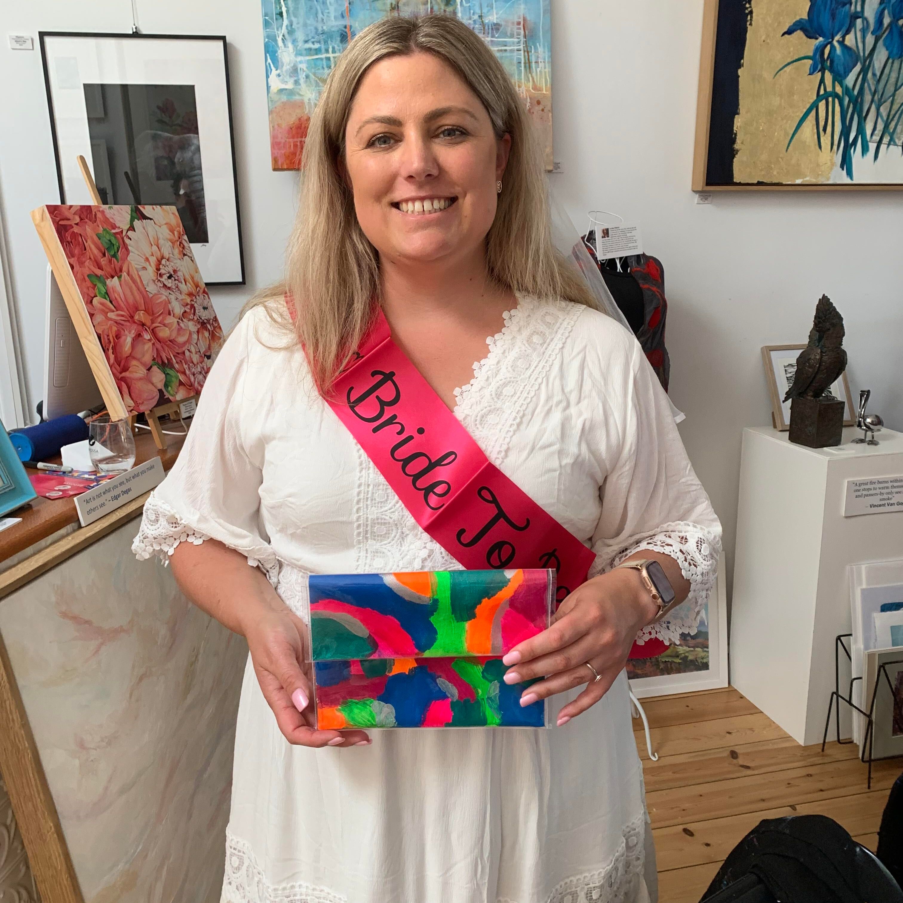 Hen's Day Clutch Bag Workshop Bride