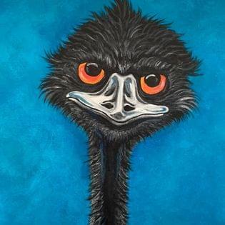 Karen Nickels Emu Painting